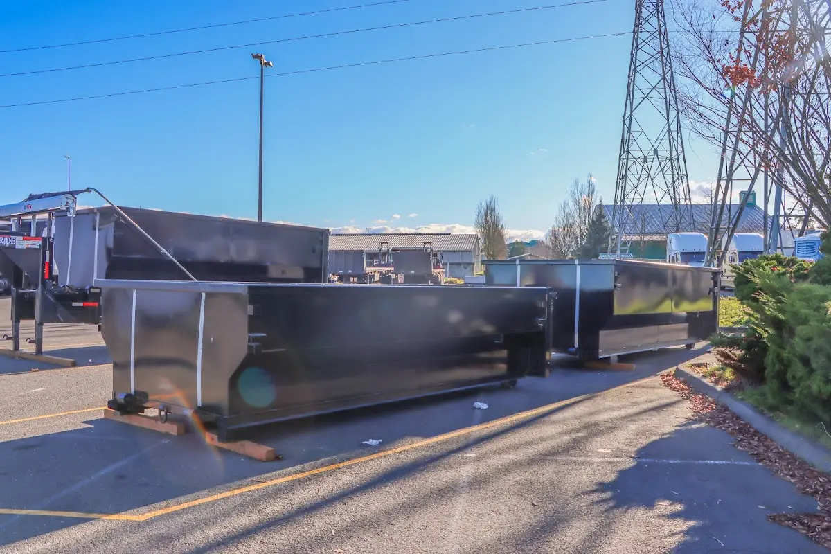 Roll-off dumpster ready for waste disposal at job site for Estate Cleanout Dumpster Rental in Littleton